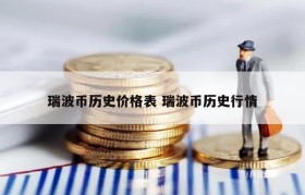 瑞波币历史价格表 瑞波币历史行情