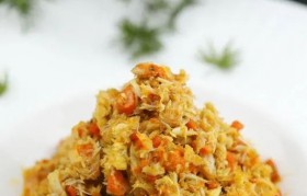 炒蟹粉的做法 炒螃蟹的家常做法