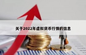 关于2022年虚拟货币行情的信息