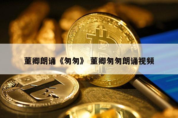 董卿朗诵《匆匆》 董卿匆匆朗诵视频