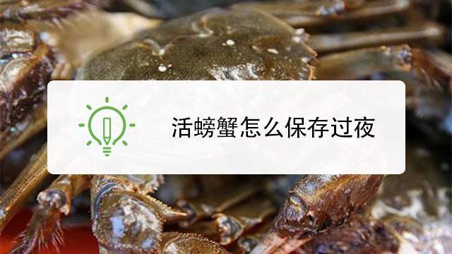 活螃蟹怎么保存 吃不完的活螃蟹怎么保存